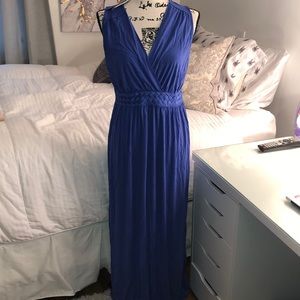 Royal blue cotton sun dress